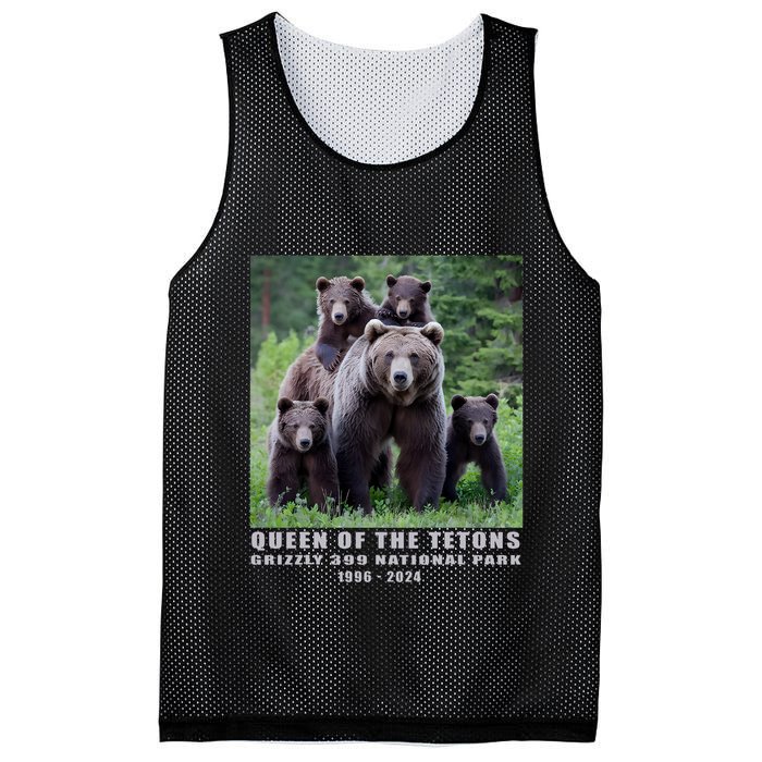 Queen Of The Tetons Grizzly 399 National Park 1996 2024 Mesh Reversible Basketball Jersey Tank