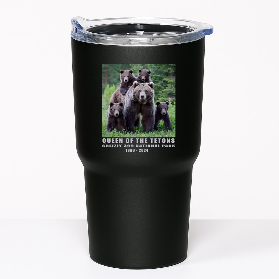 Queen Of The Tetons Grizzly 399 National Park 1996 2024 Tumbler