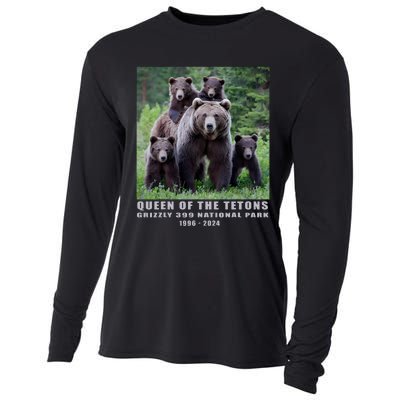 Queen Of The Tetons Grizzly 399 National Park 1996 2024 Cooling Performance Long Sleeve Crew