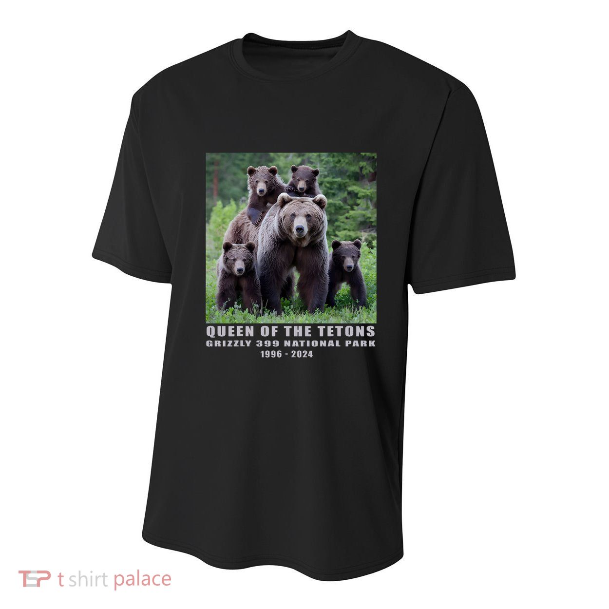 Queen Of The Tetons Grizzly 399 National Park 1996 2024 Youth Performance Sprint T-Shirt