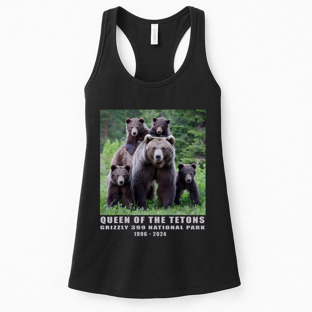 Queen Of The Tetons Grizzly 399 National Park 1996 2024 Womens Tank Top
