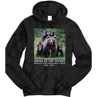 Queen Of The Tetons Grizzly 399 National Park 1996 2024 Tie Dye Hoodie