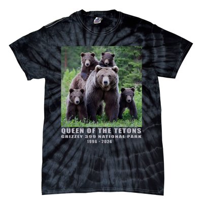 Queen Of The Tetons Grizzly 399 National Park 1996 2024 Tie-Dye T-Shirt