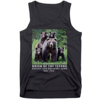 Queen Of The Tetons Grizzly 399 National Park 1996 2024 Tank Top