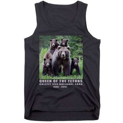 Queen Of The Tetons Grizzly 399 National Park 1996 2024 Tank Top