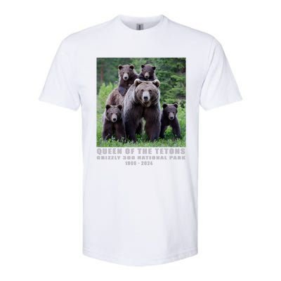 Queen Of The Tetons Grizzly 399 National Park 1996 2024 Softstyle CVC T-Shirt