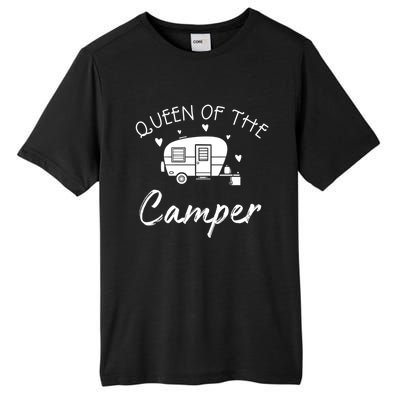 Queen Of The Camper Gift Rv Camper Road Trip Gift Tall Fusion ChromaSoft Performance T-Shirt