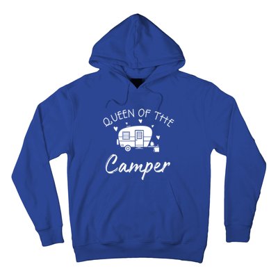 Queen Of The Camper Gift Rv Camper Road Trip Gift Hoodie