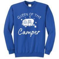 Queen Of The Camper Gift Rv Camper Road Trip Gift Sweatshirt