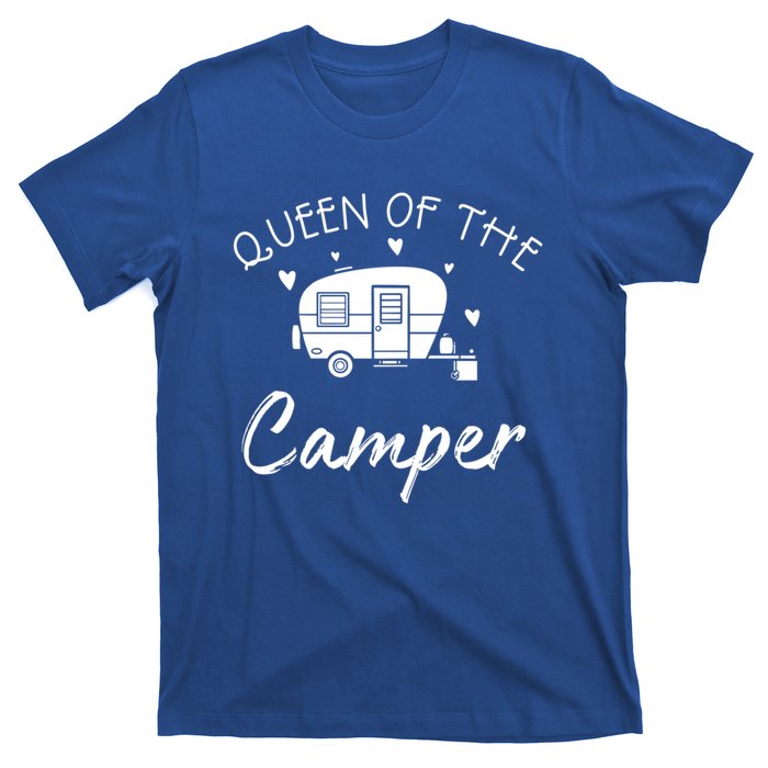 Queen Of The Camper Gift Rv Camper Road Trip Gift T-Shirt