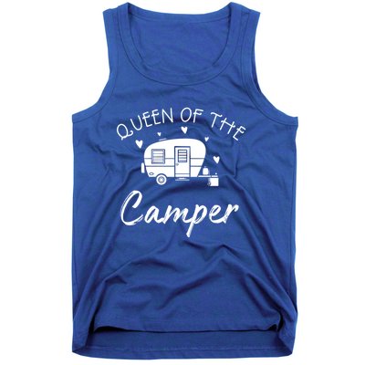 Queen Of The Camper Gift Rv Camper Road Trip Gift Tank Top