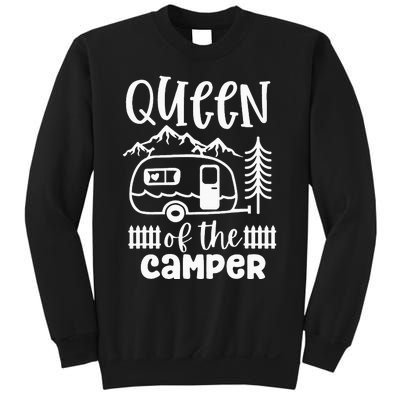 Queen Of The Camper RV Camping Camp Lover Camping Life Sweatshirt