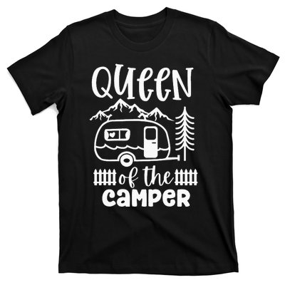 Queen Of The Camper RV Camping Camp Lover Camping Life T-Shirt