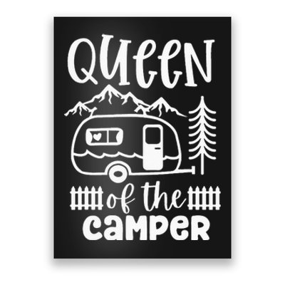 Queen Of The Camper RV Camping Camp Lover Camping Life Poster