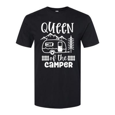 Queen Of The Camper RV Camping Camp Lover Camping Life Softstyle CVC T-Shirt