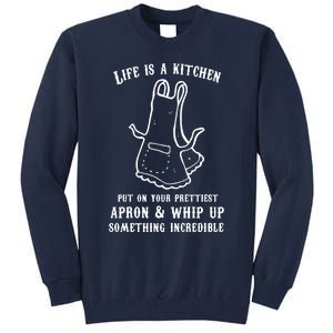 Queen Of The Kitchen Cooking Tall Sweatshirt