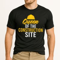 Queen Of The Construction Site Funny Construction Worker Gift Cooling Performance Crew T-Shirt