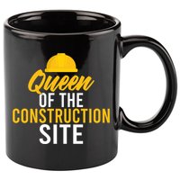Queen Of The Construction Site Funny Construction Worker Gift 11oz C Handle Ceramic Mug