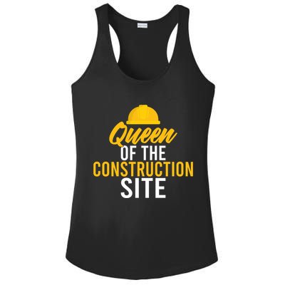 Queen Of The Construction Site Funny Construction Worker Gift Ladies PosiCharge Competitor Racerback Tank