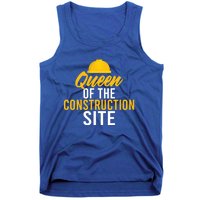 Queen Of The Construction Site Funny Construction Worker Gift Tank Top