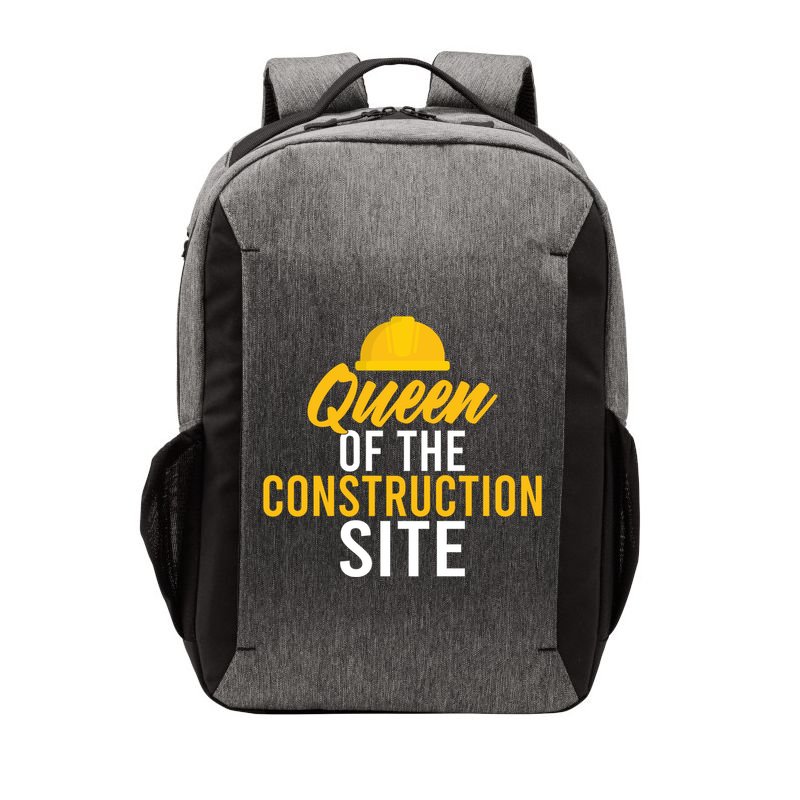 Queen Of The Construction Site Funny Construction Worker Gift Vector Backpack