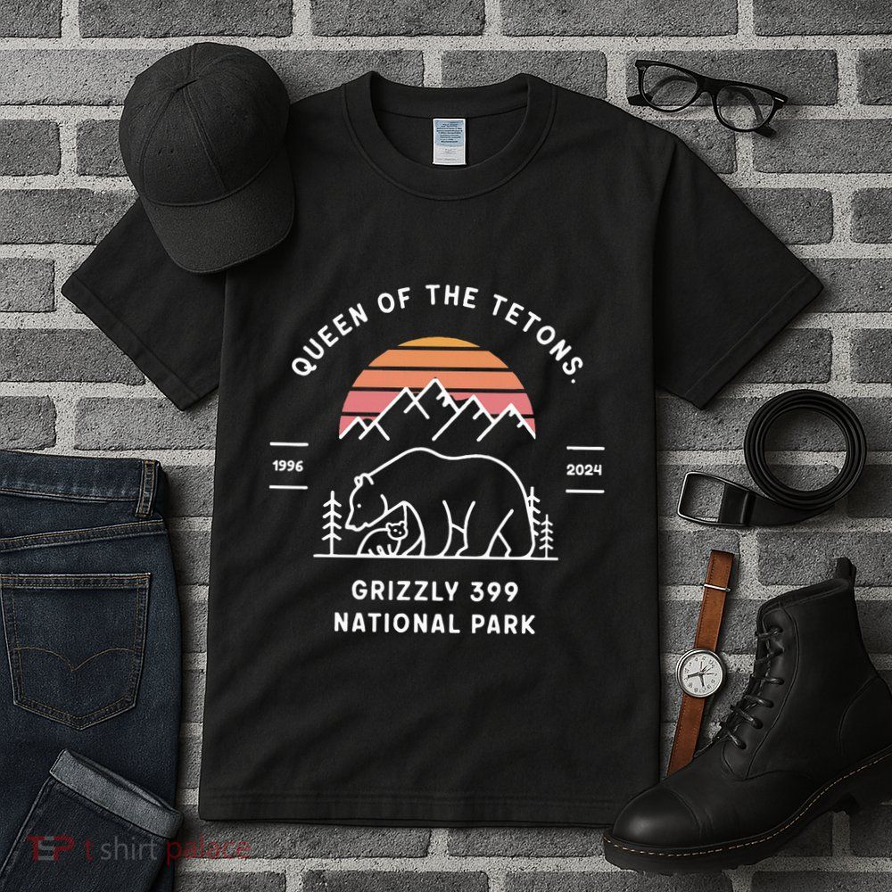 Queen Of The Tetons Grizzly 399 National Park 1996 2024 Tall T-Shirt