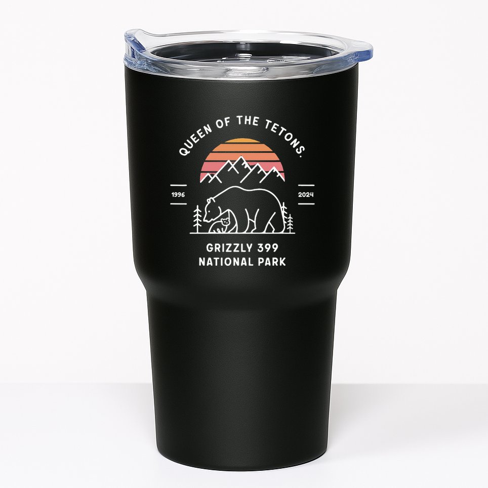 Queen Of The Tetons Grizzly 399 National Park 1996 2024 Tumbler
