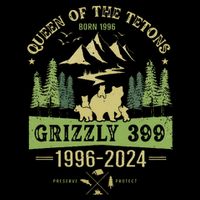 Queen Of The Tetons Grizzly 399 National Park 19962024 Gift City Backpack