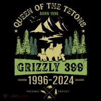 Queen Of The Tetons Grizzly 399 National Park 19962024 Gift 16 in Basic Backpack
