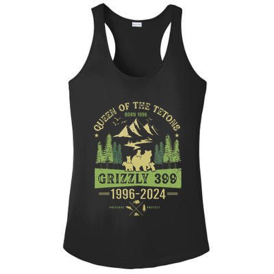 Queen Of The Tetons Grizzly 399 National Park 19962024 Gift Ladies PosiCharge Competitor Racerback Tank