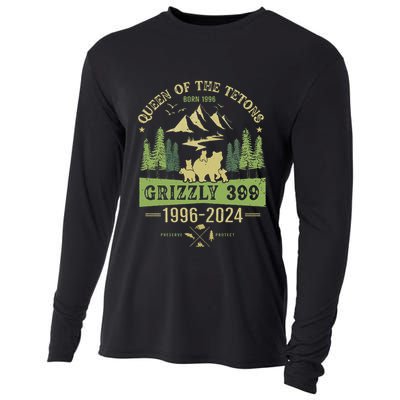 Queen Of The Tetons Grizzly 399 National Park 19962024 Gift Cooling Performance Long Sleeve Crew