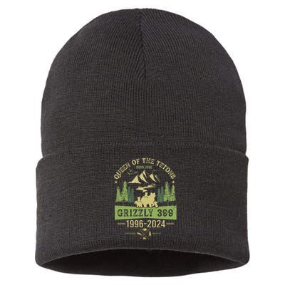 Queen Of The Tetons Grizzly 399 National Park 19962024 Gift Sustainable Knit Beanie