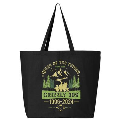 Queen Of The Tetons Grizzly 399 National Park 19962024 Gift 25L Jumbo Tote