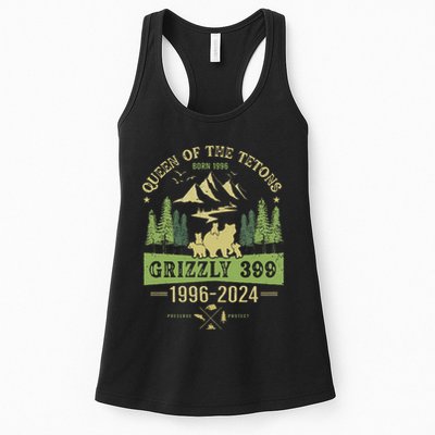 Queen Of The Tetons Grizzly 399 National Park 19962024 Gift Womens Tank Top
