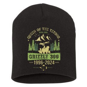 Queen Of The Tetons Grizzly 399 National Park 19962024 Gift Short Acrylic Beanie