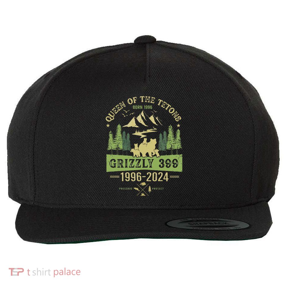 Queen Of The Tetons Grizzly 399 National Park 19962024 Gift Wool Snapback Cap