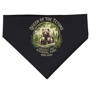 Queen Of The Tetons Grizzly 399 Wildlife Preserve 19962024 Gift USA-Made Doggie Bandana