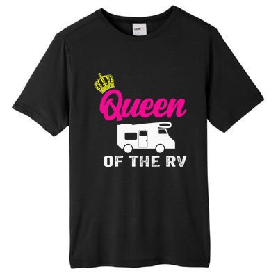 Queen Of The RV Camp Camper Camping Graphic Tall Fusion ChromaSoft Performance T-Shirt