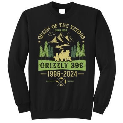 Queen Of The Tetons Grizzly 399 National Park 1996 2024 Sweatshirt