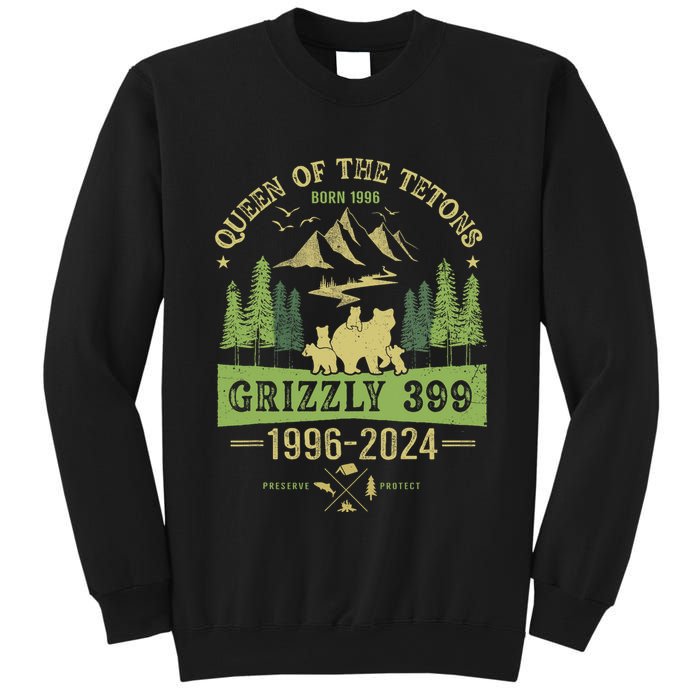 Queen Of The Tetons Grizzly 399 National Park 1996 2024 Sweatshirt