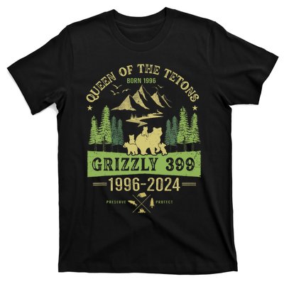 Queen Of The Tetons Grizzly 399 National Park 1996 2024 T-Shirt