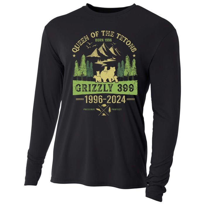 Queen Of The Tetons Grizzly 399 National Park 1996 2024 Cooling Performance Long Sleeve Crew