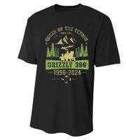 Queen Of The Tetons Grizzly 399 National Park 1996 2024 Performance Sprint T-Shirt