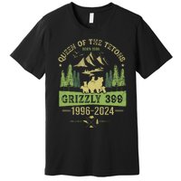 Queen Of The Tetons Grizzly 399 National Park 1996 2024 Premium T-Shirt