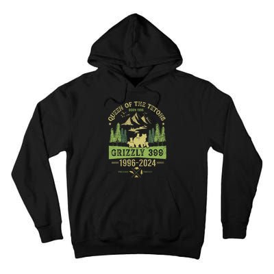 Queen Of The Tetons Grizzly 399 National Park 1996 2024 Tall Hoodie