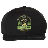 Queen Of The Tetons Grizzly 399 National Park 1996 2024 Wool Snapback Cap