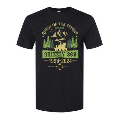 Queen Of The Tetons Grizzly 399 National Park 1996 2024 Softstyle CVC T-Shirt