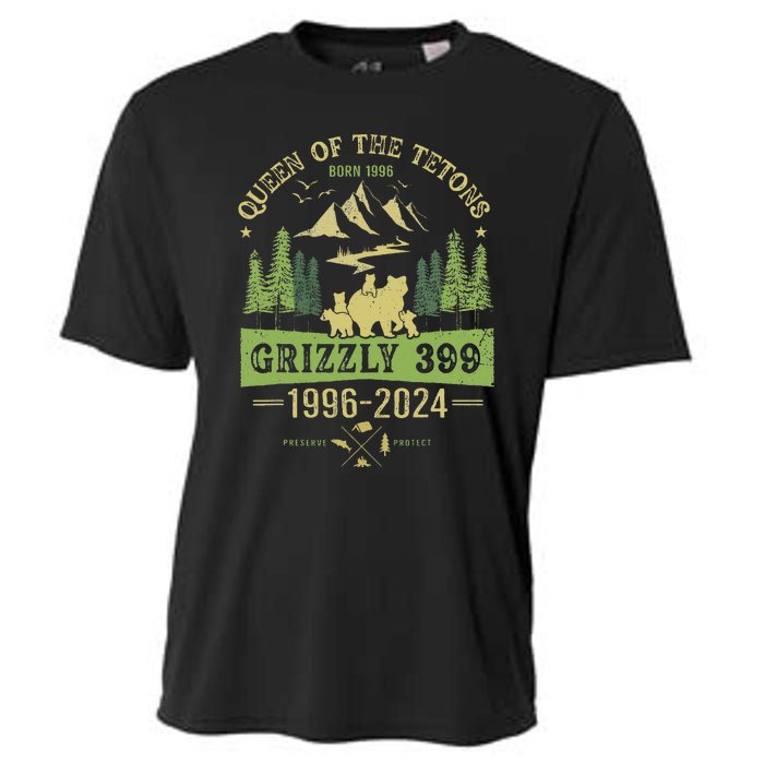 Queen Of The Tetons Grizzly 399 National Park 1996 2024 Cooling Performance Crew T-Shirt