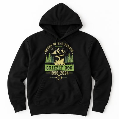Queen Of The Tetons Grizzly 399 National Park 1996 2024 Hoodie