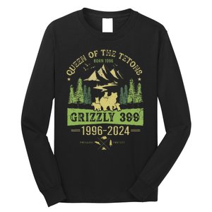 Queen Of The Tetons Grizzly 399 National Park 1996 2024 Long Sleeve Shirt